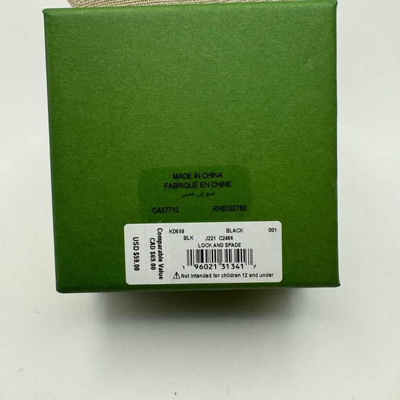 $59 MSRP Kate Spade “ Lock & Spade” Stud Earrings Gold Tone New With Tag & Box - Picture 14 of 17